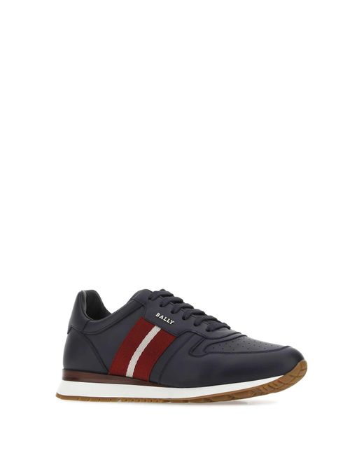 Bally Blue Leather Astel Sneakers for men