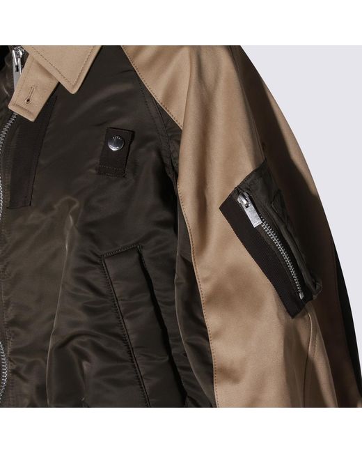 Sacai Green Jackets Nylon