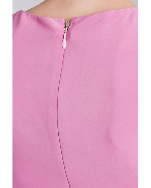The Attico Stacy Topwear In Rose-pink Jersey