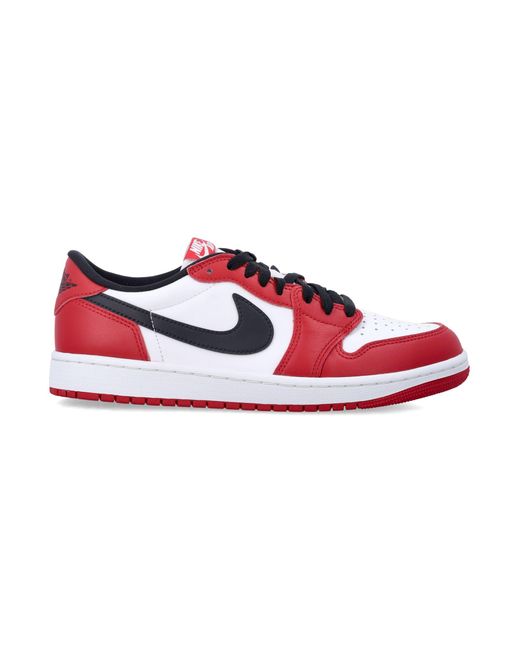 Nike Red Nike Air Jordan 1 Low Og “Chicago” Leather Sneakers
