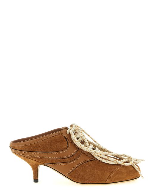 Dries Van Noten Brown Heeled Suede Sneakers