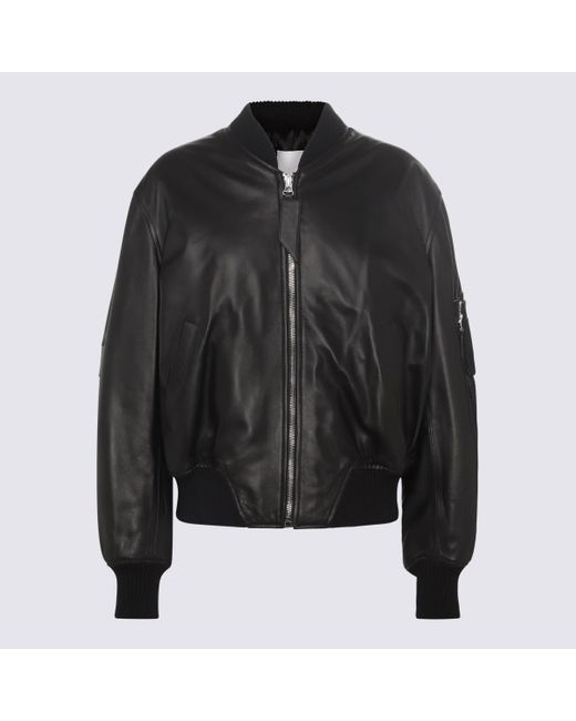 The Attico Black Leather Jacket