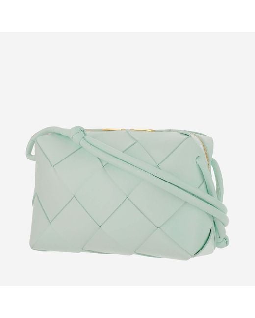 Bottega Veneta Green Small Cassette Camera Bag Lambskin Shoulder