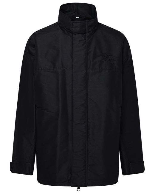 Burberry Blue Black Nylon Salford Jacket for men