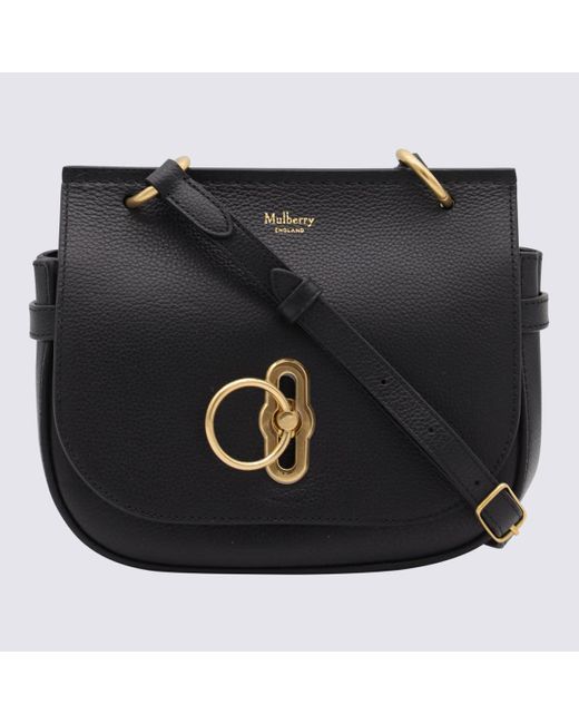 Mulberry Black Leather Amberley Small Shoulder Bag