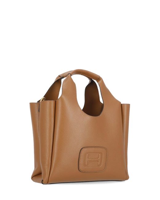 Hogan Brown H-Bag Shopping Bag