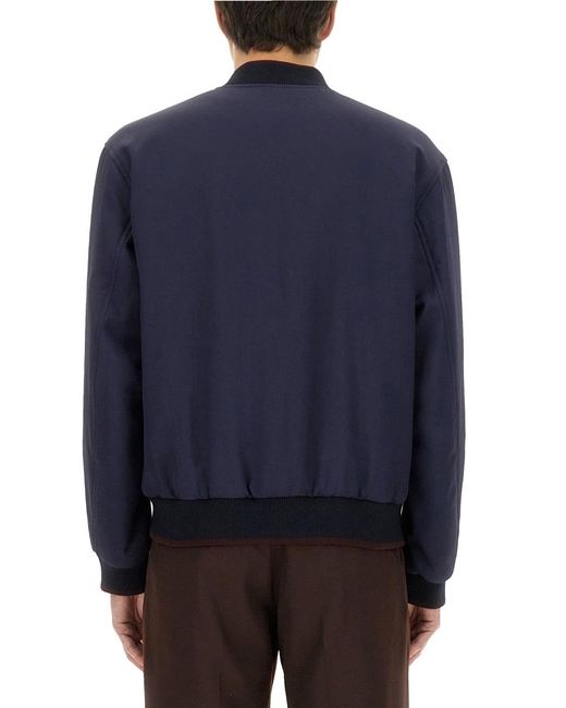 Dries Van Noten Blue Reversible Jacket for men