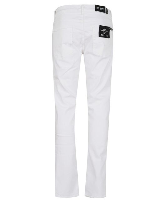 7 For All Mankind White Slimmy Luxe Performance for men