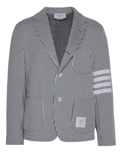 Thom Browne Gray Cotton Shirt for men
