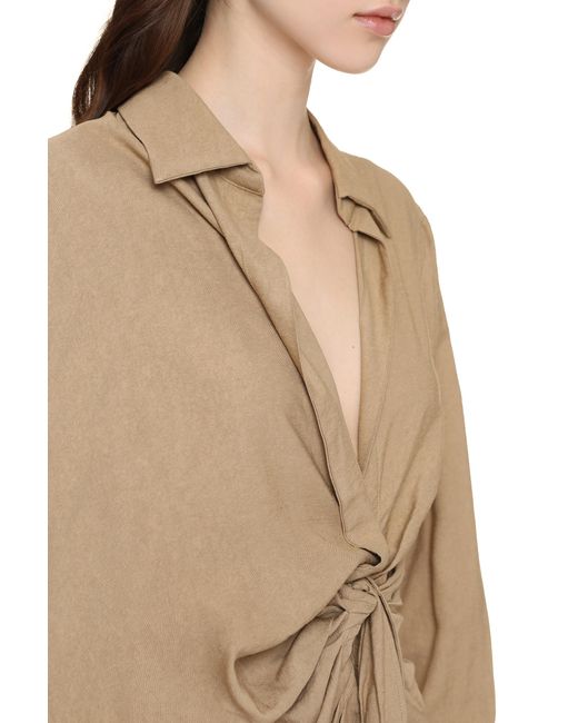 Jacquemus Natural Dress Bahia Polyamide