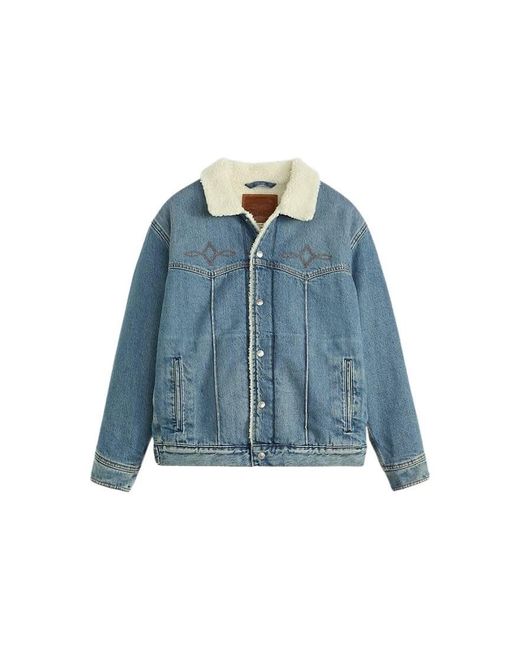 Levi's Men's Blue Western Sherpa Truck