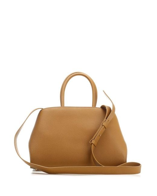Ferragamo Metallic Tote Bag Hug Small