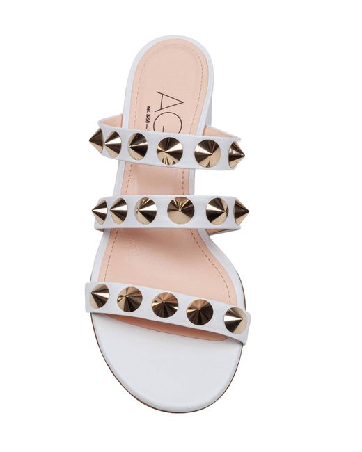 Agl Attilio Giusti Leombruni White Lala Spike Sandal