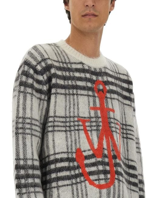 J.W. Anderson Gray Knitwear Jersey Nylon Wool Mohair Jumpers for men