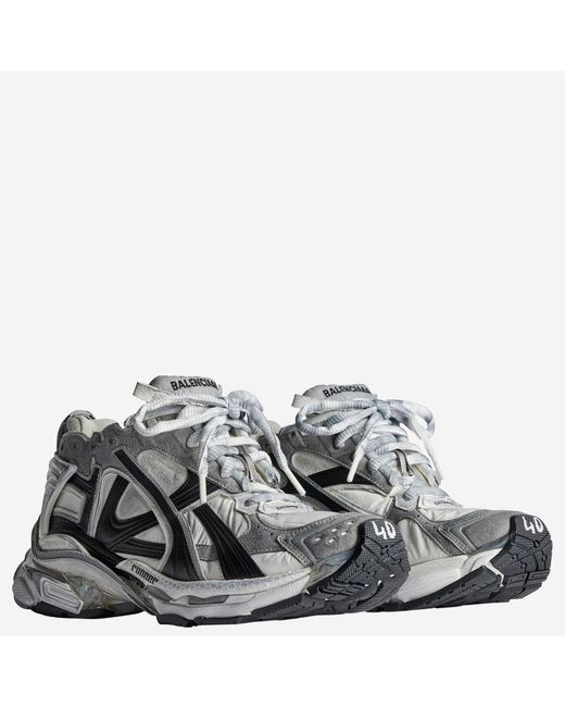 Balenciaga Metallic Sneakers Runner Polyurethane Trainers