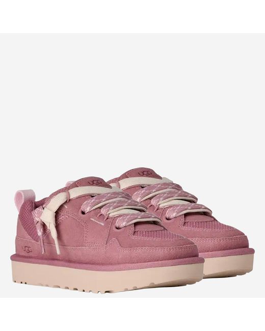 Ugg Pink Sneakers Lo Lowmel Leather Trainers