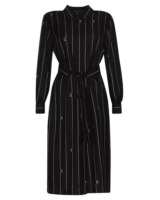 Max Mara Silk Cecilia Dress in Black | Lyst