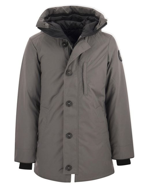 Canada Goose Chateau Hooded Parka in Grey for Men Lyst UK