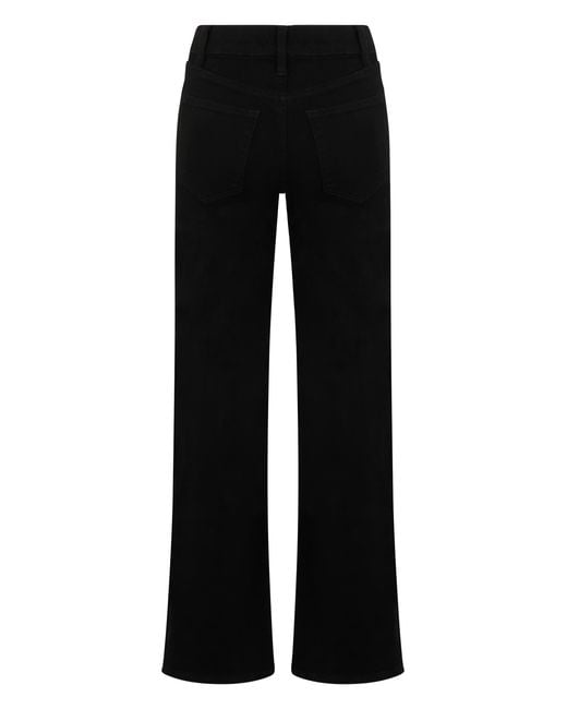 FRAME Black Jeans Straight Cotton Straight-Leg