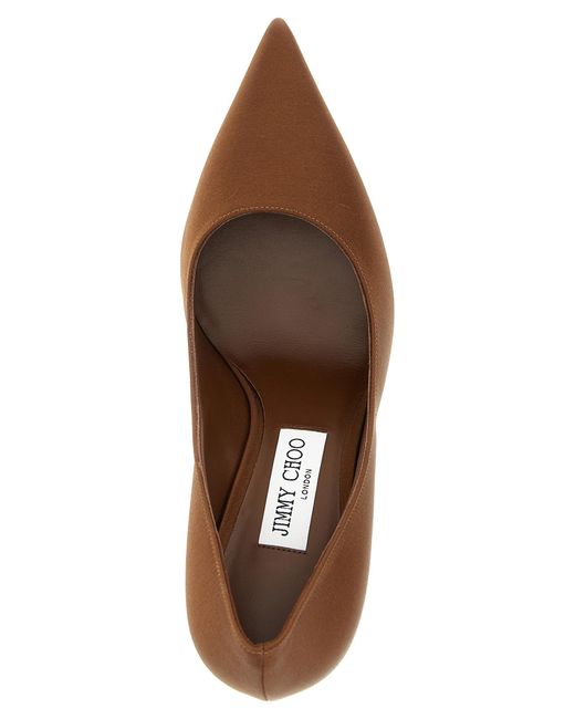 Jimmy Choo Brown Solid Pointed Toe Pumps