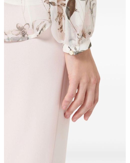 Max Mara Natural Blouse Maxmara Studio Silk; Top: Nylon Blouses