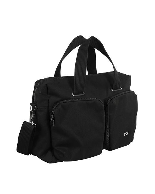 Y-3 Black Travel Bag for men