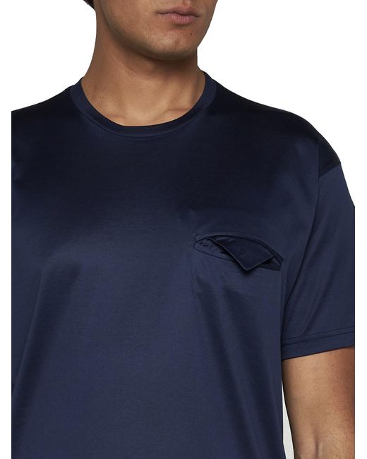 Low Brand Blue T-Shirt for men