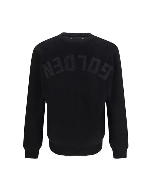 Golden Goose Deluxe Brand Blue Ribbed Knit Sweater for men