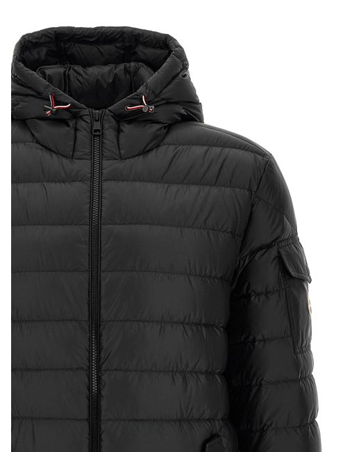Moncler Black Quilted Hood Jacket for men