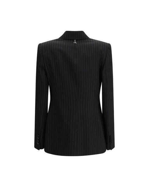 McQueen Black Wool Blazer Clothing