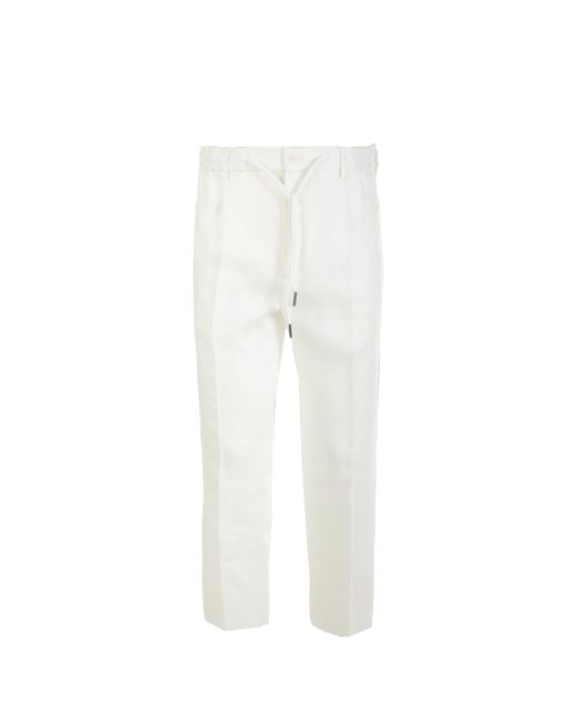 Tagliatore White Pants for men