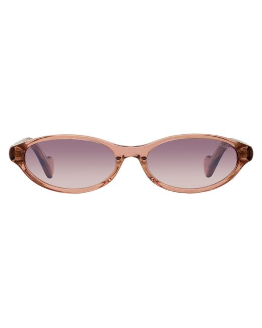 Moncler Black Elongated Oval Sunglasses Ml0117 72Z 58Mm Plastic (Acetate)