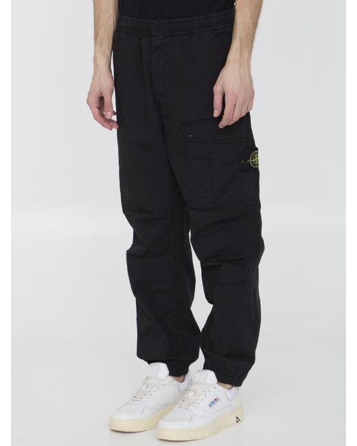 Stone island shop cargos black