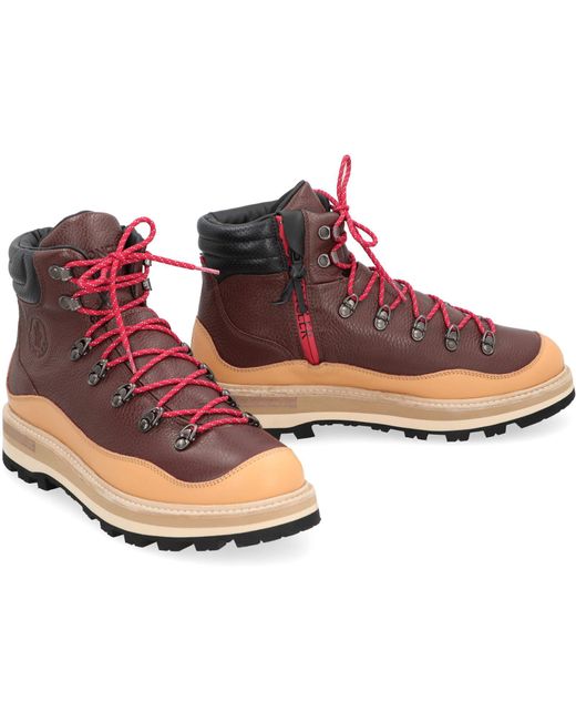 Moncler Pink Peka Hiking Boots for men