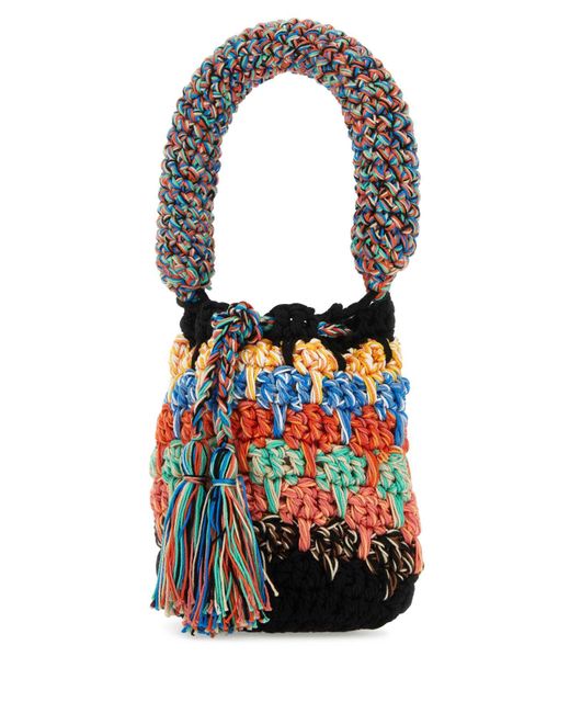 Alanui White Crochet Handbag
