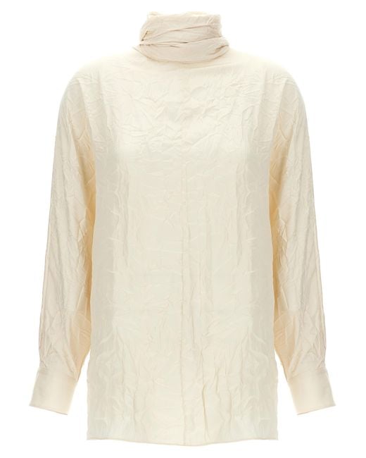 Khaite White Bex Shirt, Blouse