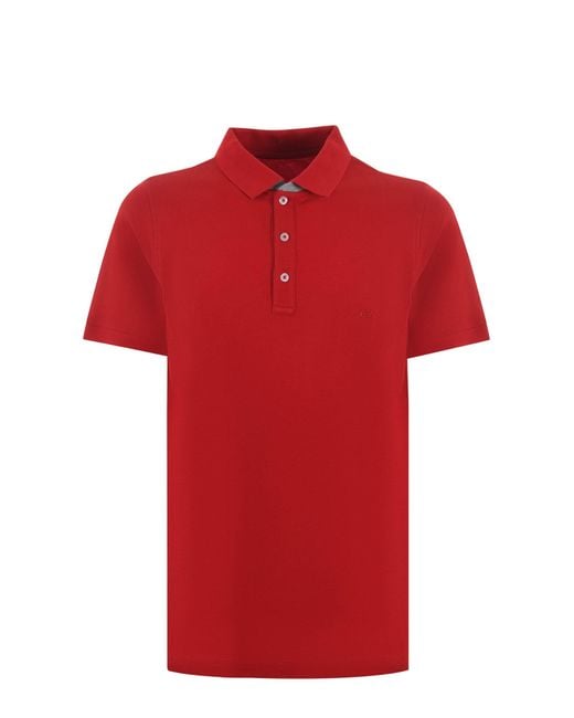 Fay Red Polo Shirt for men