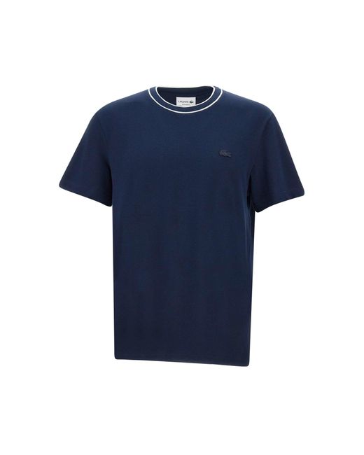 Lacoste Blue Cotton T-Shirt for men