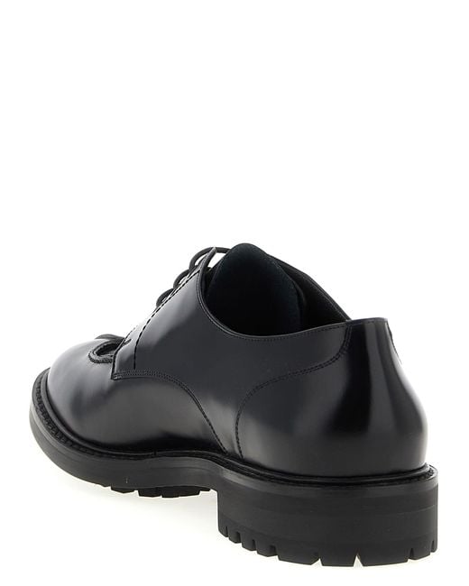 Saint Laurent Black 'Lino' Lace Up Shoes for men
