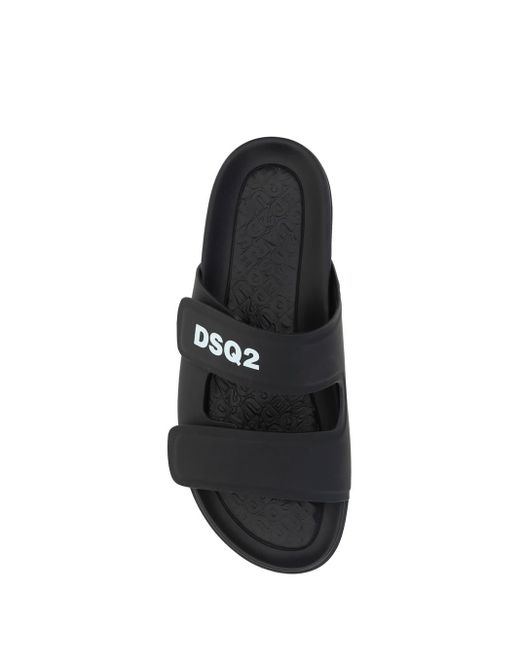 DSquared² Black Sandals for men