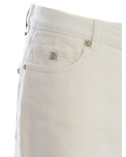 RICHMOND White Shorts Fukuja Made Of Denim