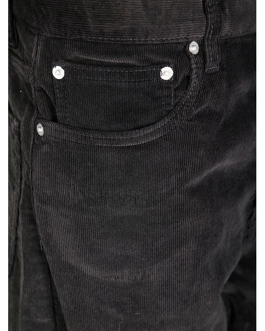 Studio Nicholson Black Wide Leg Forward Seam Pant