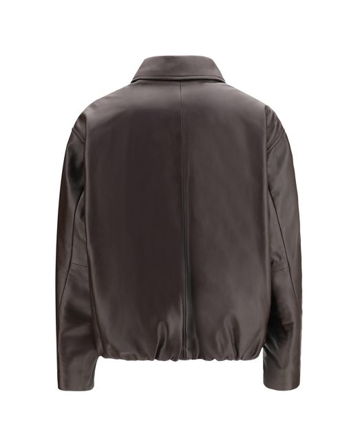 Arma Black Leather Jacket Melis