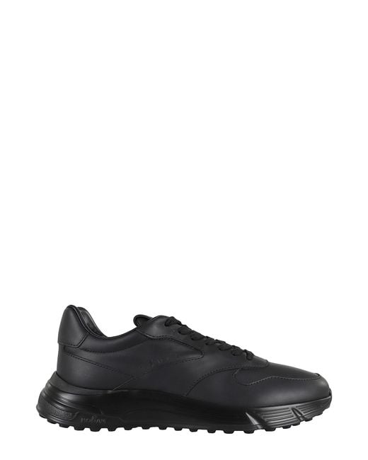 Hogan Black Hyperlight Lace-Up Sneakers With Distinctive Sole for men