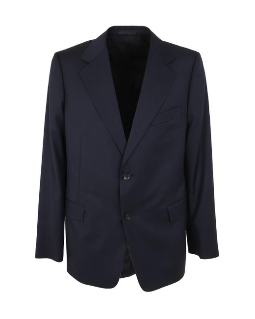 Lanvin Blue Blazers: Wool Jacket for men