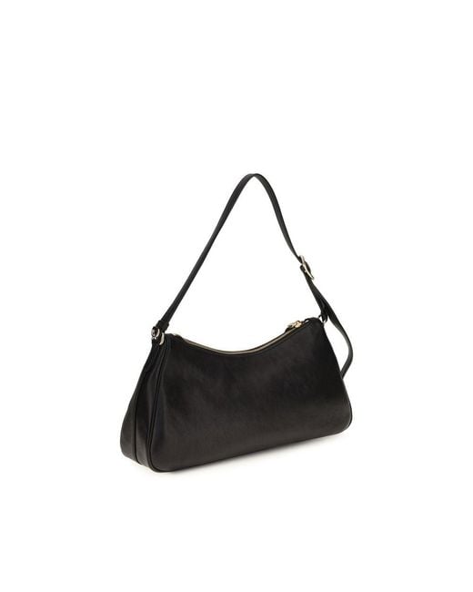 Prada Black Calf Leather Bos Taurus Shoulder Bag