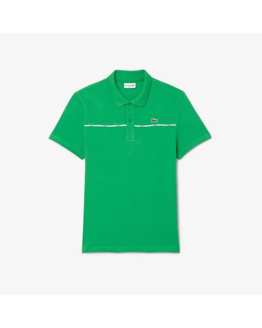 Lacoste Green Polo Ss Cotton for men
