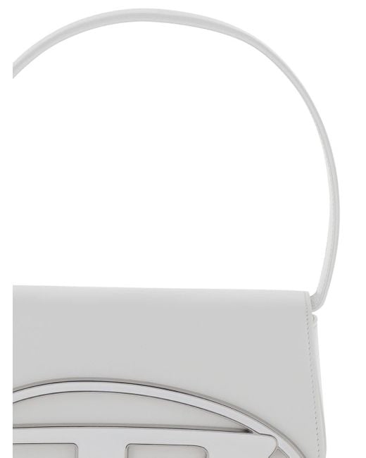 DIESEL Gray '1Dr' Shoulder Bag With Oval D Patch