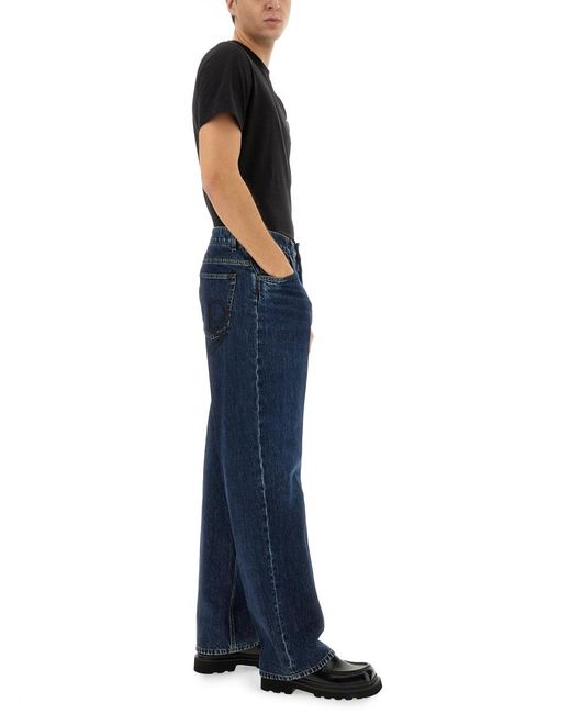Dolce & Gabbana Blue Oversize Jeans Cotton for men
