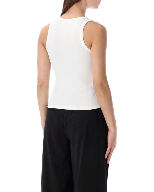 Givenchy White Paris Cotton Tank Top
